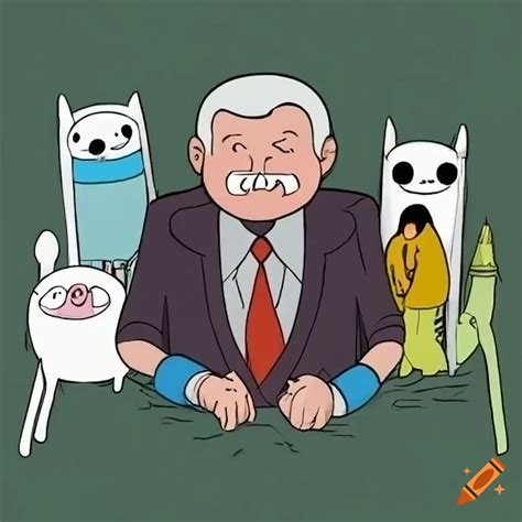 Adventure time artwork featuring lech wałęsa