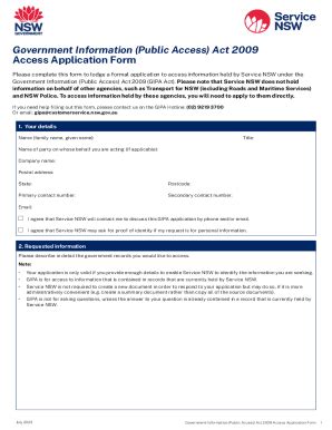 Fillable Online Government Information Public Access Act Access