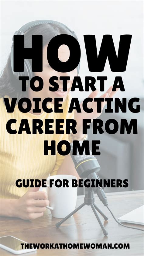 How To Start A Voice Acting Career From Home