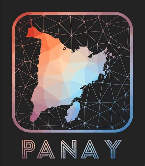 Palawan Map Design Vector Low Poly Map Of The Island Palawan Icon In