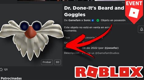 CONSIGUE MASCARA DE DR DONE GRATIS EN ROBLOX EVENTO YouTube