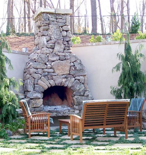 Stone Outdoor Fireplace Kits | FIREPLACE DESIGN IDEAS