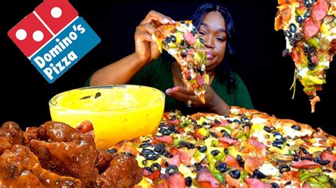 Domino S Cheese Burst Pizza Mukbang Eating Sound Asmr Domino S Cheese Mukbang Youtube