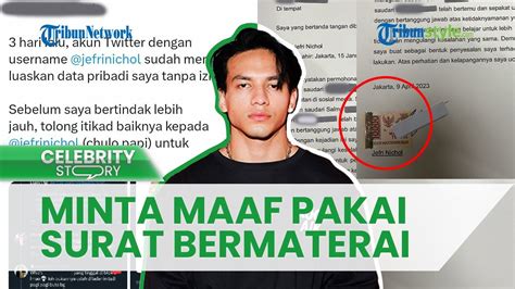 Minta Maaf Seusai Sebar Data Pribadi Netizen Jefri Nichol Minta Maaf