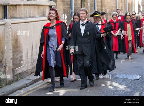 Students From Cambridge University On Their Way To The Senate House To