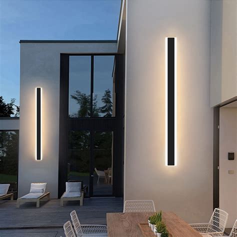 Mikeru Inchs Modern Outdoor Rainproof Led Wall Light W Tricolour