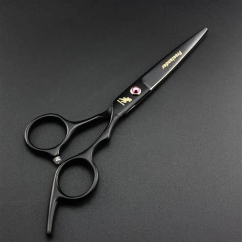 Ciseaux De Coiffeur Professionnels Noirs Pouces Japon C Grande