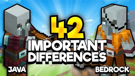 Huge Differences In Minecraft Bedrock Vs Java Youtube