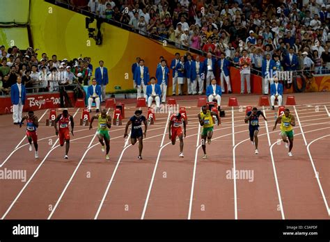 Usain Bolt Wins The 100m In World Record Time Of 969 Seconds At The