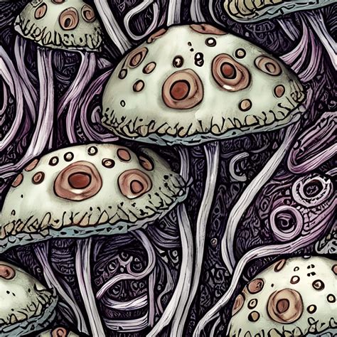 Mystical Mushroom Graphic · Creative Fabrica