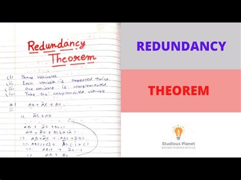 Redundancy Theorem YouTube