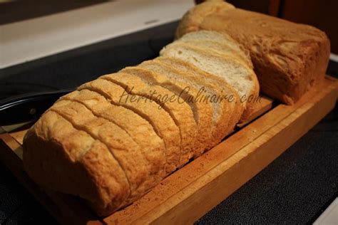 Recette de pain pour machine à pain Héritage Culinaire