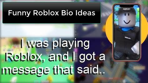 Funny Roblox Bio Ideas 2022 Youtube