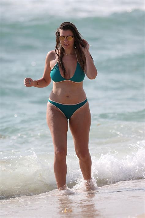 Imogen Thomas In Bikini At The Beach In Spain Celebmafia