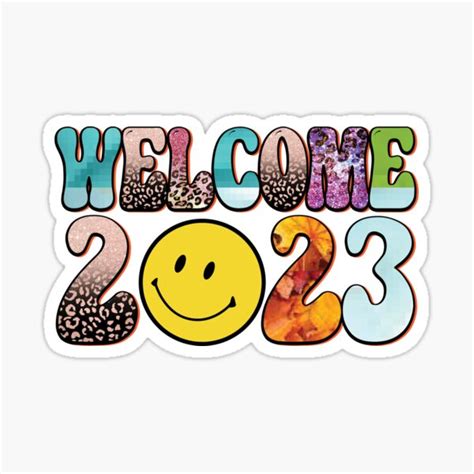 Welcome 2023 Sticker For Sale By Whitefoxy Main Redbubble