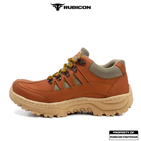 Jual Rubicon Stego Tan Sepatu Boots Pria Safety Ujung Besi Tracking