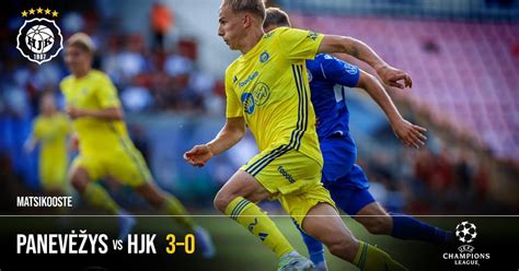 Résultat Panevėžys HJK 3 0 1er tour de qualification de Ligue des