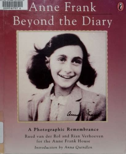 Anne Frank Beyond The Diary By Ruud Van Der Rol Rian