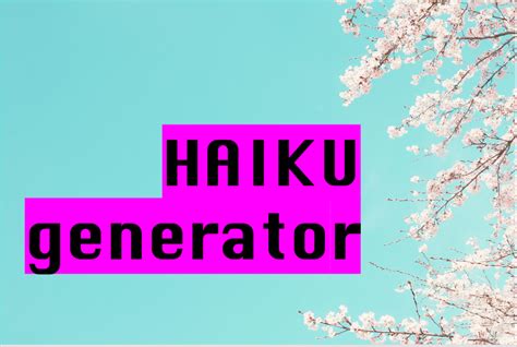 Haiku Generator - Irati Hurtado