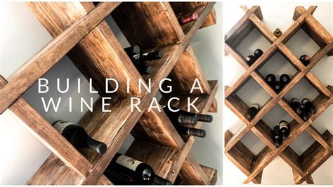 HOW TO BUILD A WINE RACK Step By Step Process YouTube