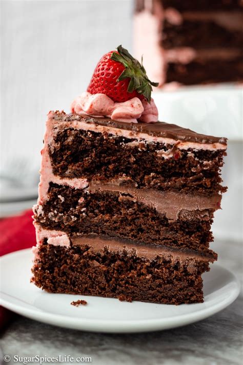 Chocolate Covered Strawberry Cake Recipe Sugar Spices Life