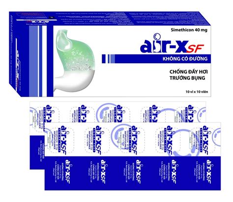 Air X Sf Không Đường Simethicon 40mg Rx h 100v