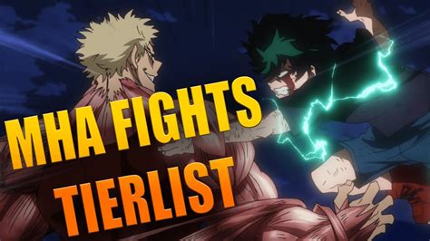 Ranking Every Mha Fight Tierlist Stream Youtube