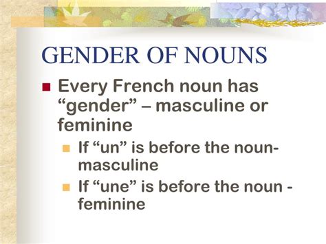 Ppt Gender Of Nouns Powerpoint Presentation Free Download Id4086401