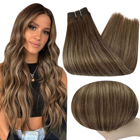 Amazon Full Shine Hair Weft Bundles Sew In Remy Human Hair