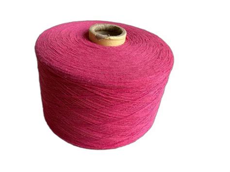 Dry Spun Melange Yarns Dark Pink Dyed Cotton Yarn For Knitting Count 10 S At Rs 82 Kg In Meerut