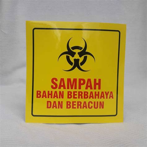 Jual Stiker Sampah B3 Bahan Berbahaya Beracun Hemat Shopee Indonesia