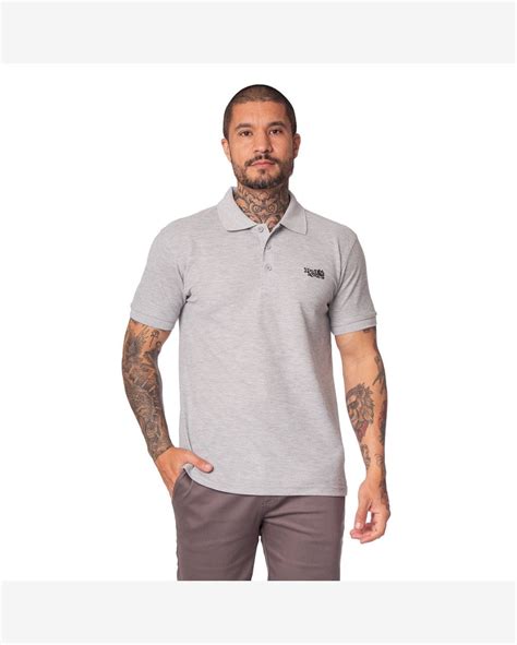 Riachuelo Camisa Polo Masculina Red Nose Piquet Cinza Claro