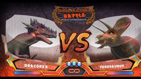 Torosaurus Vs Dracorex Dinosaur Battle Special Youtube