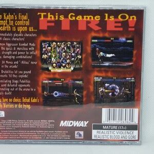 Mortal Kombat Trilogy Reproduction Case No Disc No Manual PS1 Sony