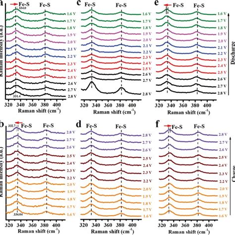 In Situ Raman Spectra Of A CNTsCOOH Hemin C CNTsOH Hemin And E