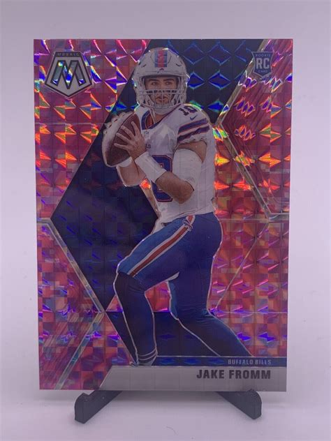 Jake Fromm Panini Mosaic Camo Pink Prizm Buffalo Bills Rookie