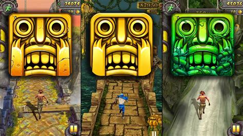 Temple Run 2 Sky Summit Vs Temple Run Vs Temple Run 2 Lost Jungle