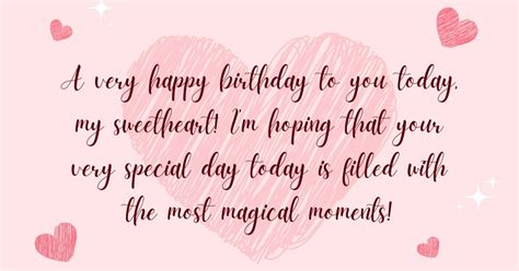 Wishing You A Magical Birthday Sweetheart Happy Birthday Wisher