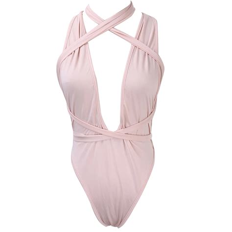 Womens New 2018 One Piece Bandage Sexy Trendy Bikini Push Up Monokini