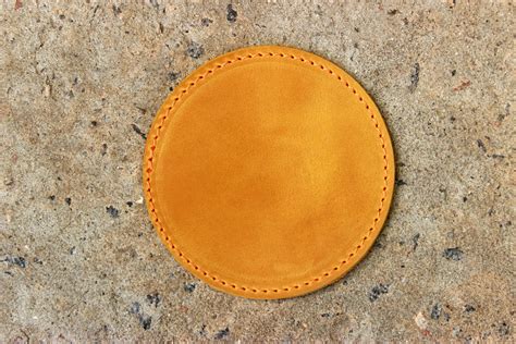 Monogrammed Leather Coaster Set Coasters Personalizados Etsy