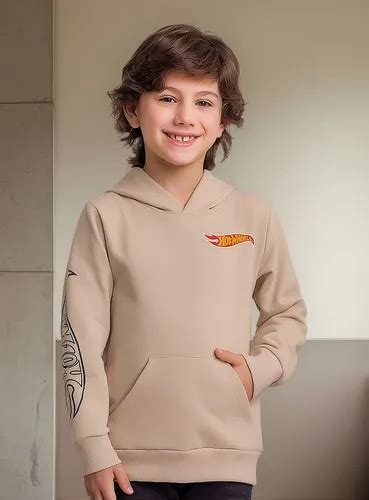 Moletom Infantil Fakini Hot Wheels Blusão Capuz Frete grátis