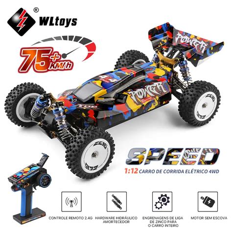 Wltoys Km H Wd Rc Carro De Corrida Profissional Brushless