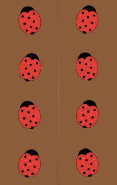 This Brown Ladybugs Bookmark Features Red And Black Spotted Ladybugs On