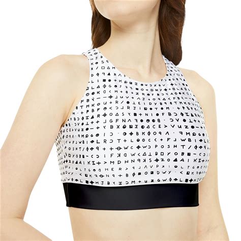 Zodiac Killers Letter High Neck Crop Bikini Top The Hitman S Daughter