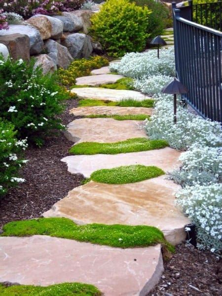 Top 60 Best Stone Walkway Ideas Hardscape Path Designs