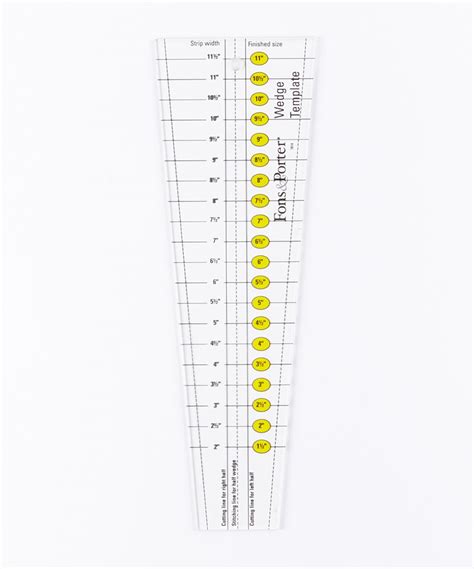 Fons And Porter Fons And Porters Wedge Template Templates Quilting