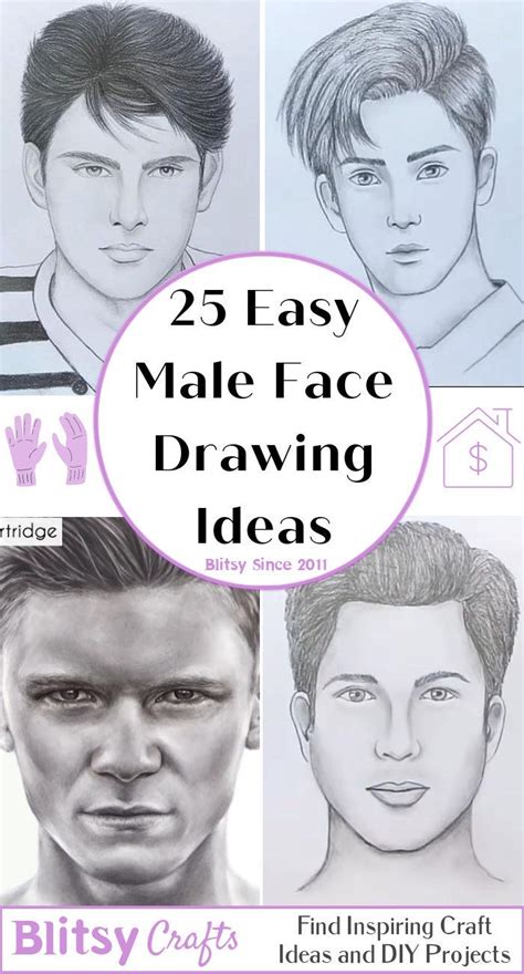 25 Easy Male Face Drawing Ideas How To Draw