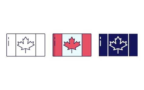 Premium Vector Canada Flag Vector Icon