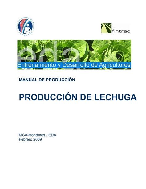 Eda Manual Produccion Lechuga Pdf