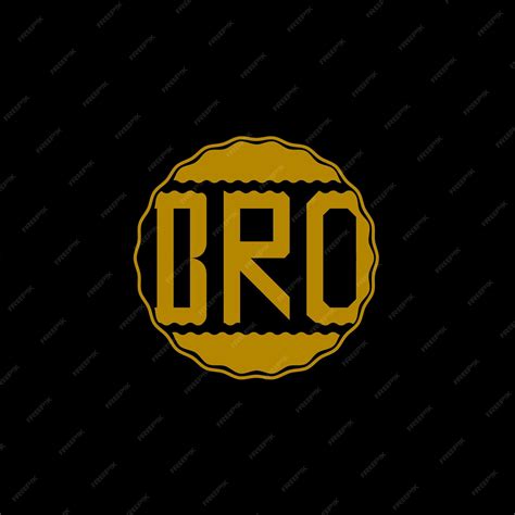 Premium Vector | Letter logo design 'bro'
